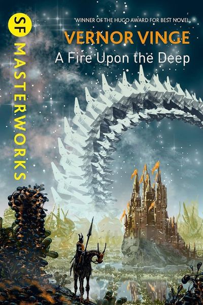 A Fire Upon the Deep by Vernor Vinge, book cover