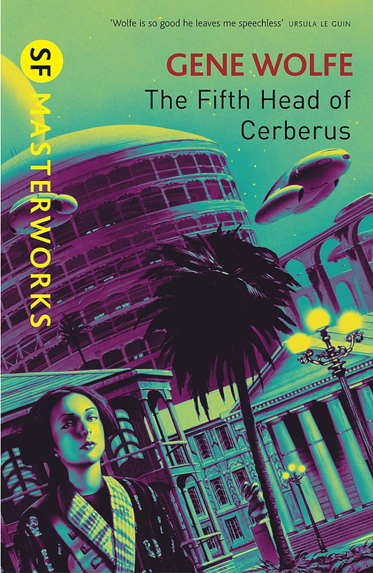 Book cover of The Fifth Head of Cerberus by Gene Wolfe