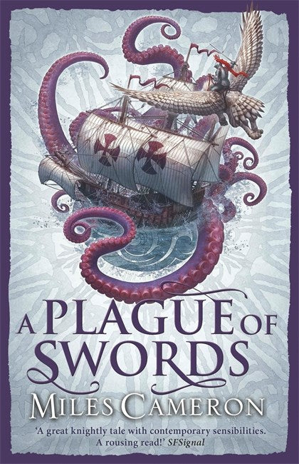 Book cover of A Plague of Swords by Miles Cameron