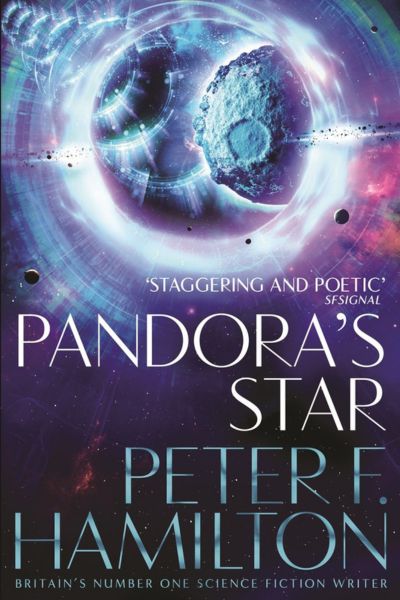 Pandora's Star by Peter F. Hamilton, book cover