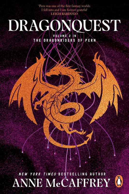 Book cover of Dragonquest by Anne McCaffrey