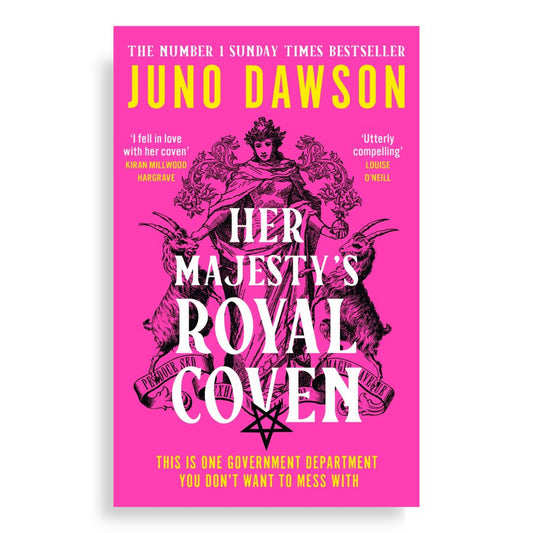 Her Majesty's Royal Coven book cover A Novel Place Bookshop